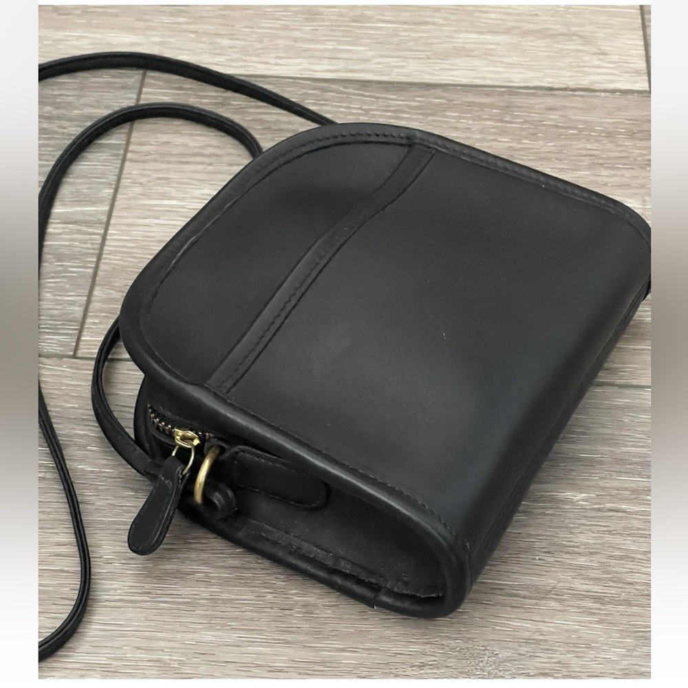 EUC Vtg Coach Black Leather Abbie Small Crossbody Bag J8U-9017 No Hang Tag - Picture 5 of 15
